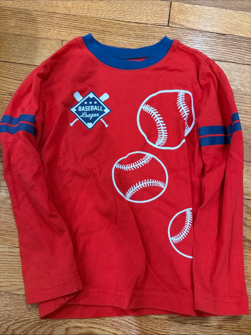 Jumping Beans Toddler Boy Baseball Long Sleeve Shirt 4T